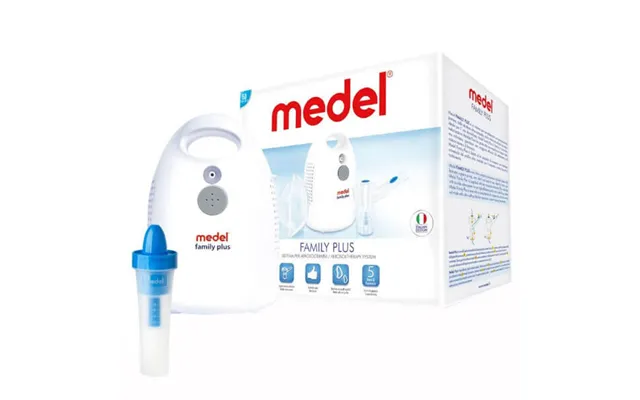 Medel Family Plus - Pneumatic Piston Inhaler With Jet Rhino Irrigator For Cleaning The Nose And Sinuses