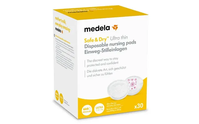 Medela Disposable Breast Pads Super Thin Safe & Dry - 30 Pieces