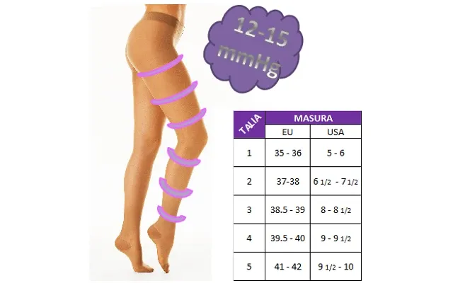 Medical Compression Stockings 12-15mmhg Sahara - No. 5