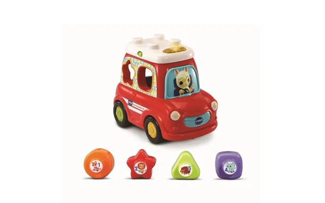 Minivan With Animals And Geometric Shapes - 1-5 Years