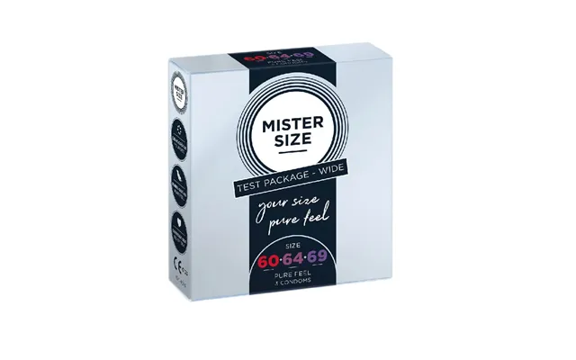 Mister Size Condoms For 60mm 64mm 69mm - 3 Pieces