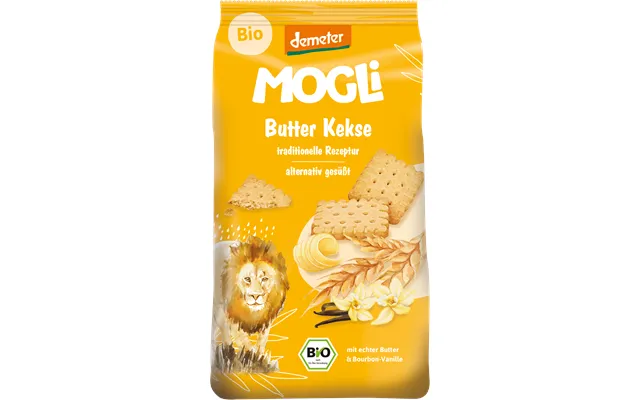 Mogli Organic Butter Biscuits With Bourbon Vanilla Butter With Demeter Certification 125 G