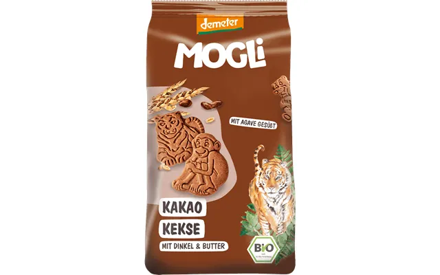 Mogli Organic Cocoa Biscuits With Demeter Certification 125 G