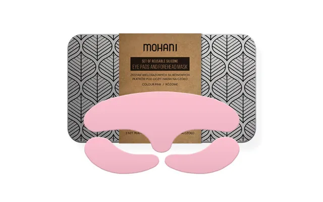 Mohani Reusable Silicone Eye Pads And Forehead Mask Pink