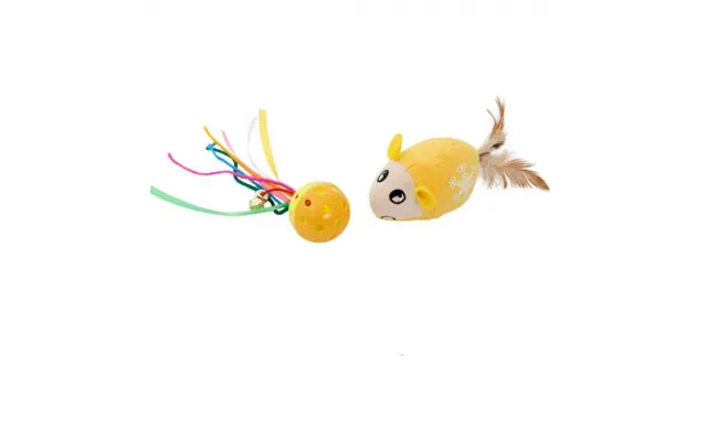 Mon Petit Ami Mouse And Ball Set - Cat Litter Stimulation Toy