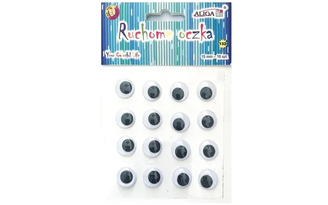 Movable Ornamental Eyes 15mm 16 Pieces