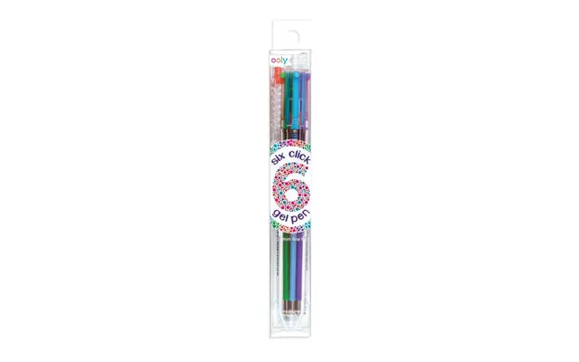 Multicolor Gel Pen With 6 Colors And Retractable Mechanism