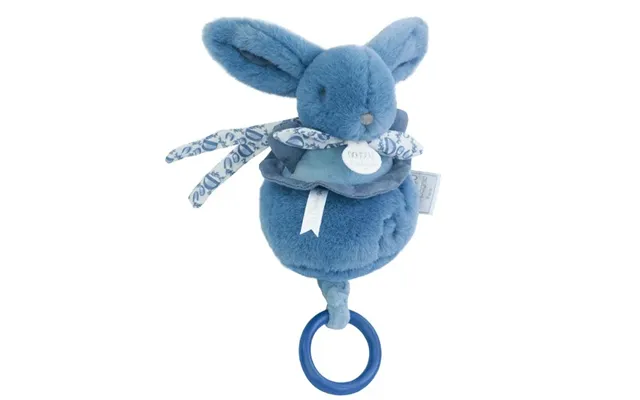 Musical Bunny Doudou - Blue, 20 Cm