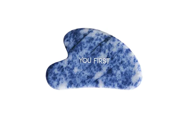 Natural Gua Sha Stone For Facial Massage From Blue Jasper - 1 Piece