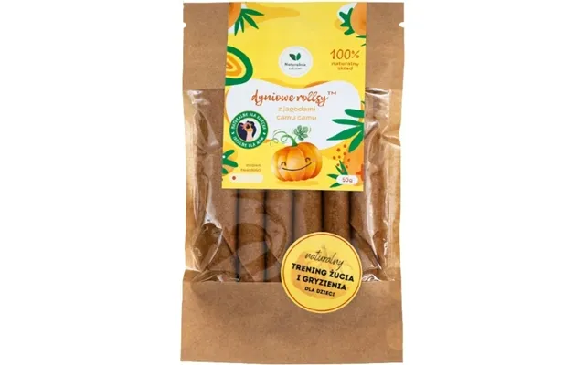 Naturally Healthy Pumpkin Rolls With Camu Camu Berries 50 G