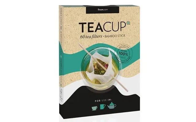 Naturfine Tea Filters And Bamboo Sticks Teacup - 60 Pieces