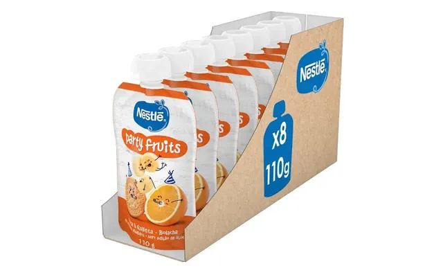 Nestlé Pack Pure Party Fruits Pouch - 110g X 8 Units