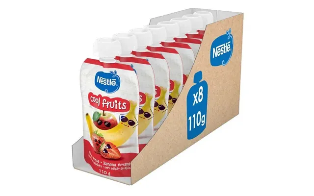 Nestlé Pack Purée Cool Fruits Sachet - 110g X 8 Units