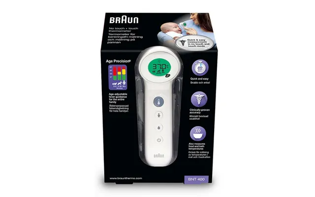 No Touch Touch Thermometer With Age Precision Bnt400 - Braun product image