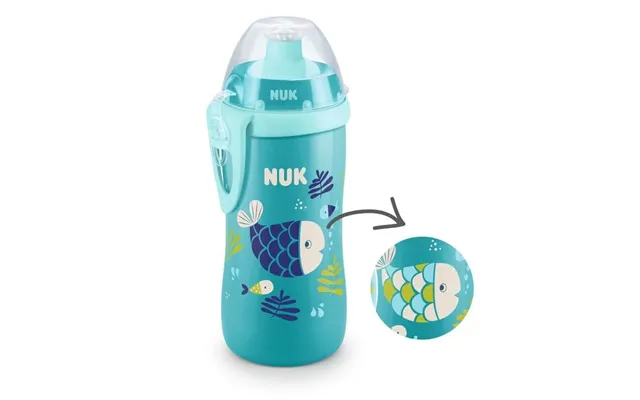 Nuk First Choice Junior Cup Chameleon Changes Colour Push-pull Cup With Colour Changing Lid From 18 Months, 300ml In Var
