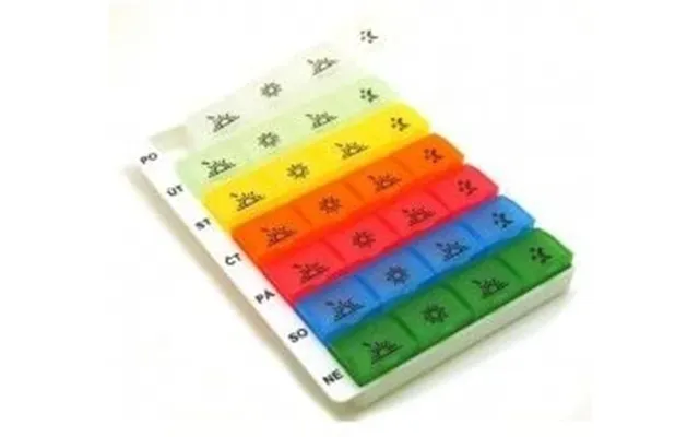Obzor Medication Dispenser Type 04 Rainbow Weekly