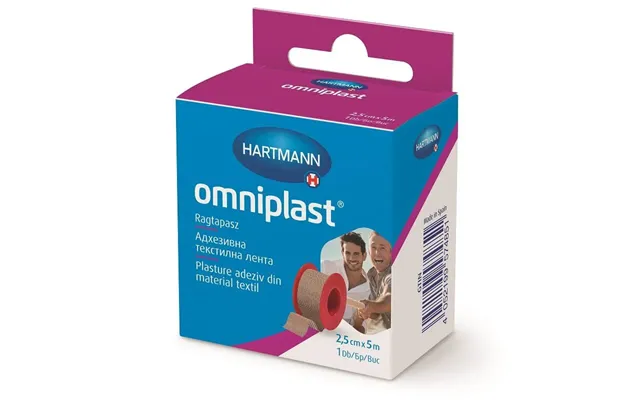 Omniplast Textile Adhesive Patch 2,5 Cm X 5 M - 1 Piece