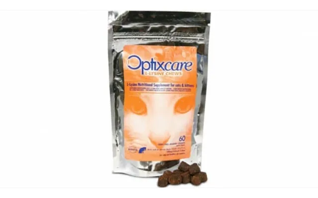 Optixcare L-lysine Chews Supplement For Cats - 60 Tablets