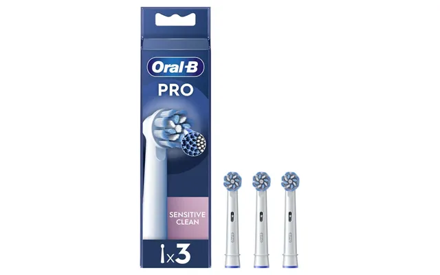 Oral-b Sensitive Clean Replacement Electric Toothbrush Heads X3