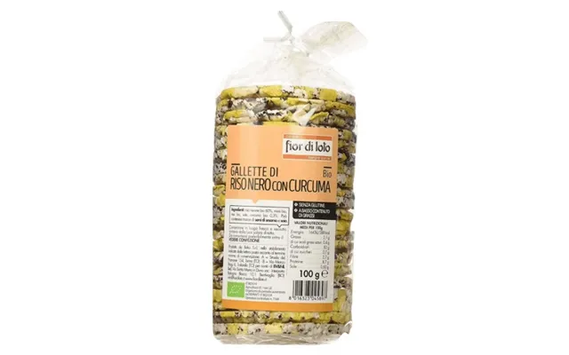 Organic Black Rice Rounds With Turmeric Gluten Free - 100g