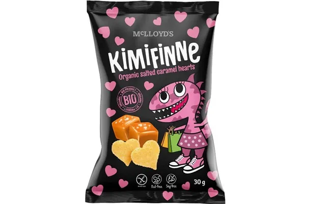 Organic Caramel-flavoured Corn Hearts - 30 G