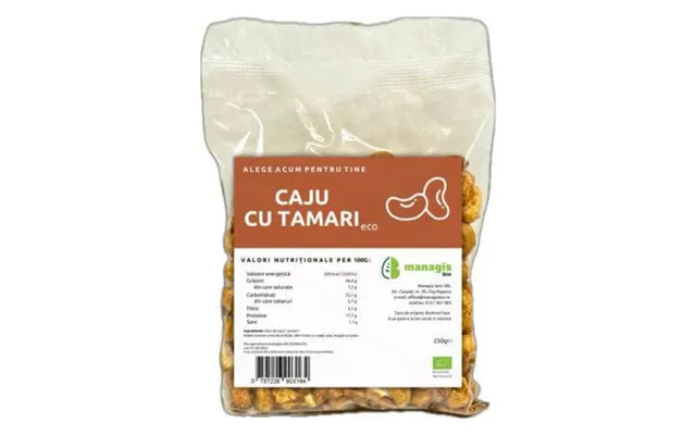 Organic Cashew Nuts With Tamari - 250 G