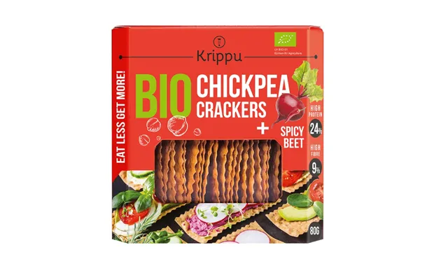 Organic Crackers From Chickpeas With Spicy Beetroot - 80 G
