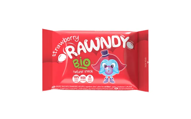 Organic Energizing Bar With Strawberries - 26 Gr