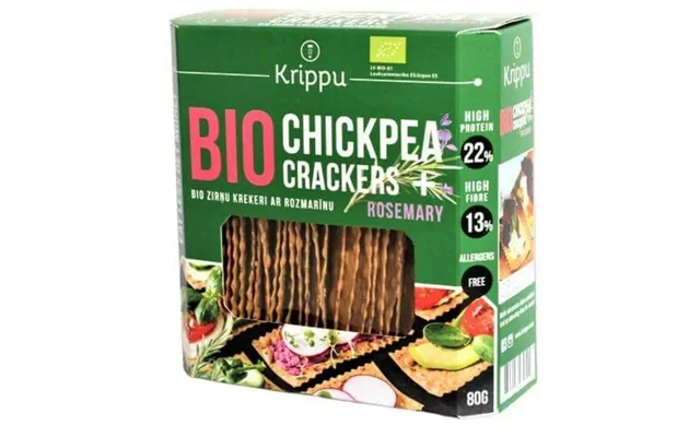 Organic Gluten-free Crackers With Chickpeas And Rosemary - 80 G
