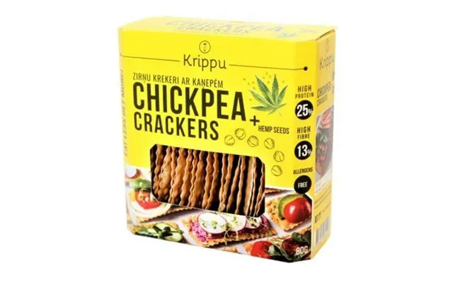 Organic Gluten-free Crackers With Naut And Hemp Seeds - 80 G