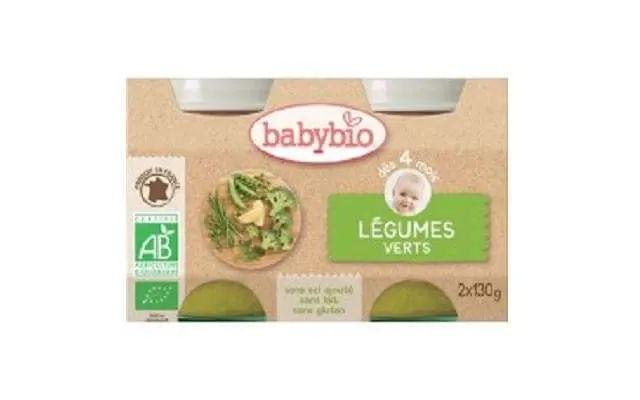 Organic Green Vegetable Puree - 4 Months