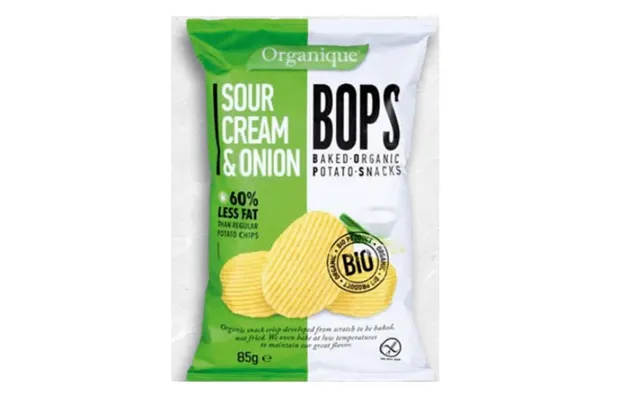 Organic Potato Chips With Sour Cream And Onion - 85 G