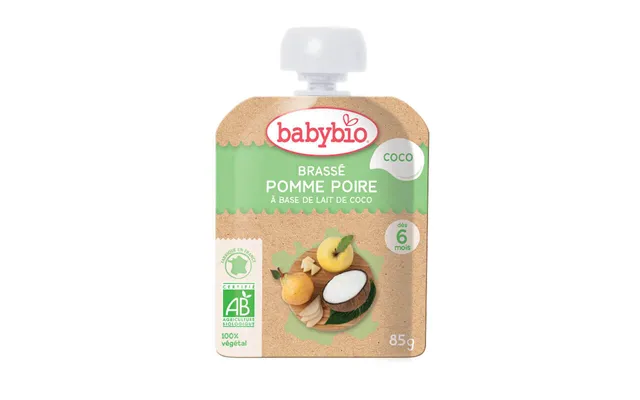 Organic Pouch Puree Of Apples - Pears And Coconut