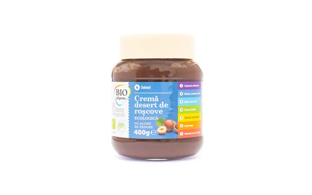 Organic Roscove Dessert Cream With Hazelnuts - 400 G
