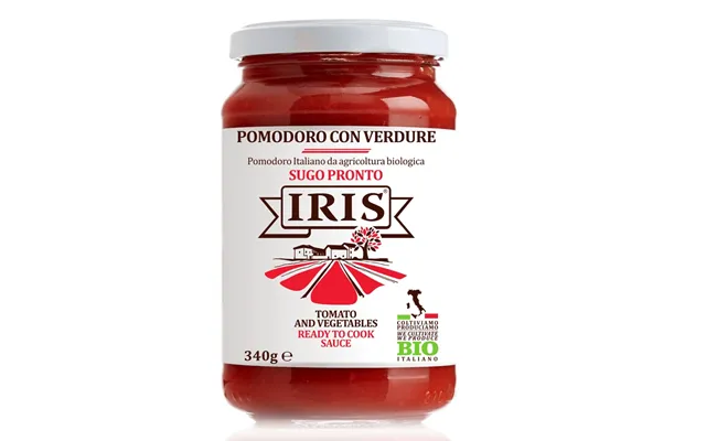 Organic Tomato Sauce With Vegetables,340g - Iris Bio