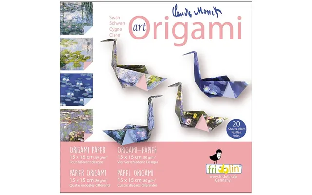 Origami Swan Design Claude Monet - Fridolin