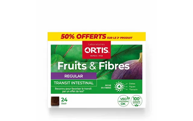 Ortis Fruit And Fiber Regular Bowel Transit 2x24 Cubes