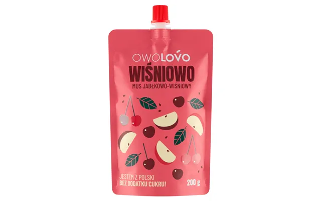 Owolovo Cherry And Apple Mousse In A Tube - 200 G