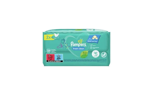 Pampers Fresh Clean Duo Wet Wipes - 2x52 Pcs