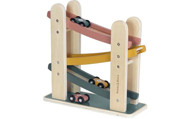 Petite&mars Wooden Racing Track For Toys - Milky Way Wood Of Mars 18m