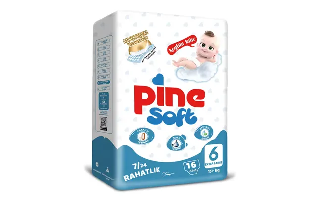 Pine Diapers Size 6 15 Kg X 16 Pcs