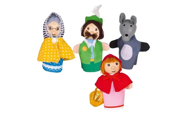 Pink Riding Hood Finger Puppet Set - 3 Years