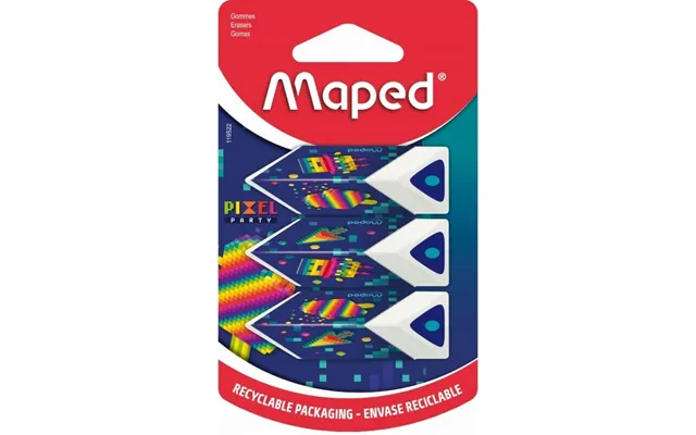 Pixel Pyramid Eraser 3 Pieces
