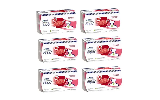 Pomegranate-flavored Gelled Resource Water 6 Pack - 24 Units