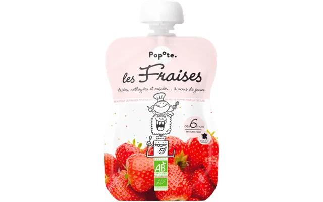 Popote Organic Strawberry Strawberry Capsule 120 G