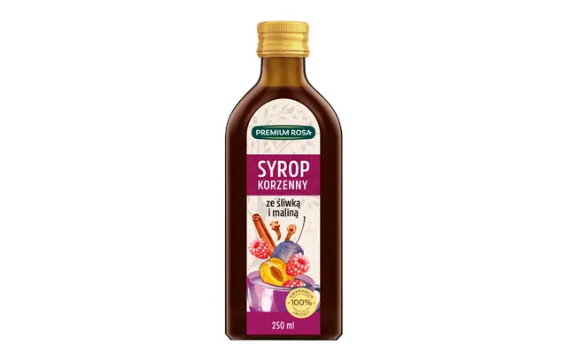 Premium Rosa Spice Syrup With Plums And Raspberries - 250 Ml