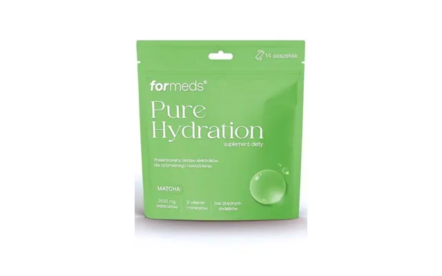 Pure Hydration Electrolytes Matcha Flavor 14 Sachets Formeds