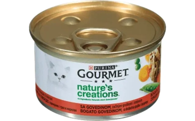 Purina Gourmet Wet Cat Food With Beef And Peas - 85 G product image