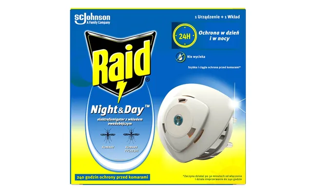 Raid Night & Day - Insecticide Electrofumigator With Replaceable Cartridge