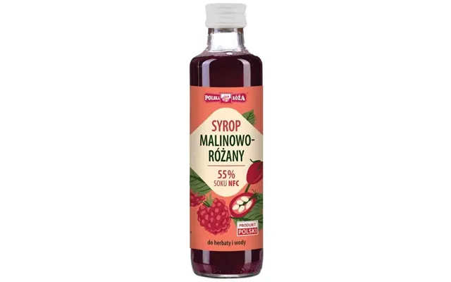 Raspberry And Rose Syrup 250ml Polska Ró A